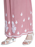 Load image into Gallery viewer, Seva Chikan Hand Embroidered Modal Cotton Chikankari Kurta With Palazzo