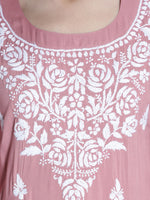 Load image into Gallery viewer, Seva Chikan Hand Embroidered Modal Cotton Chikankari Kurta With Palazzo