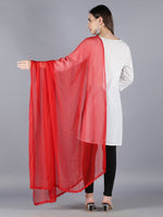 Load image into Gallery viewer, Seva Chikan Chiffon Plain Dupatta