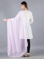 Load image into Gallery viewer, Seva Chikan Chiffon Dupatta With Mukaish Work