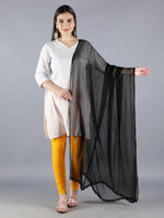 Load image into Gallery viewer, Seva Chikan Chiffon Plain Dupatta