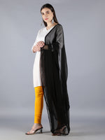 Load image into Gallery viewer, Seva Chikan Chiffon Plain Dupatta