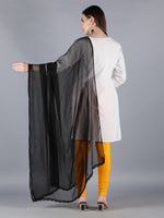 Load image into Gallery viewer, Seva Chikan Chiffon Plain Dupatta
