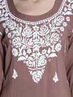 Load image into Gallery viewer, Seva Chikan Hand Embroidered Modal Cotton Chikankari Kurta With Palazzo
