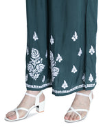 Load image into Gallery viewer, Seva Chikan Hand Embroidered Modal Cotton Chikankari Kurta With Palazzo