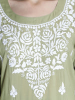 Load image into Gallery viewer, Seva Chikan Hand Embroidered Modal Cotton Chikankari Kurta With Palazzo