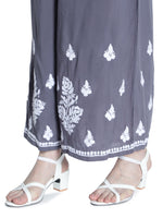 Load image into Gallery viewer, Seva Chikan Hand Embroidered Modal Cotton Chikankari Kurta With Palazzo