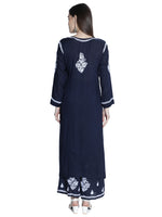 Load image into Gallery viewer, Seva Chikan Hand Embroidered Modal Cotton Chikankari Kurta With Palazzo