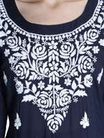 Load image into Gallery viewer, Seva Chikan Hand Embroidered Modal Cotton Chikankari Kurta With Palazzo