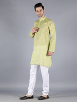 Load image into Gallery viewer, Seva Chikan Hand Embroidered  Cotton Lucknowi Chikan Mens Stitched Kurta