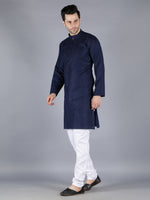 Load image into Gallery viewer, Seva Chikan Hand Embroidered Maroon Cotton Lucknowi Chikan Mens Stitched Kurta