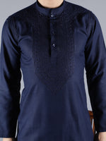 Load image into Gallery viewer, Seva Chikan Hand Embroidered Maroon Cotton Lucknowi Chikan Mens Stitched Kurta