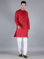 Load image into Gallery viewer, Seva Chikan Hand Embroidered  Cotton Lucknowi Chikan Mens Stitched Kurta