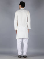 Load image into Gallery viewer, Seva Chikan Hand Embroidered Maroon Cotton Lucknowi Chikan Mens Stitched Kurta