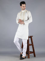 Load image into Gallery viewer, Seva Chikan Hand Embroidered Maroon Cotton Lucknowi Chikan Mens Stitched Kurta