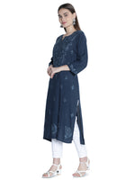 Load image into Gallery viewer, Seva Chikan Hand Embroidered Rayon Lucknowi Chikankari Kurta