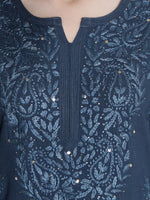 Load image into Gallery viewer, Seva Chikan Hand Embroidered Rayon Lucknowi Chikankari Kurta