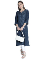 Load image into Gallery viewer, Seva Chikan Hand Embroidered Rayon Lucknowi Chikankari Kurta