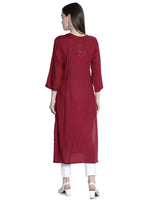 Load image into Gallery viewer, Seva Chikan Hand Embroidered Rayon Lucknowi Chikankari Kurta