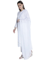 Load image into Gallery viewer, Seva Chikan Chiffon Dupatta With Mukaish Work