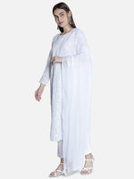 Load image into Gallery viewer, Seva Chikan Chiffon Plain Dupatta