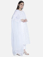 Load image into Gallery viewer, Seva Chikan Chiffon Plain Dupatta