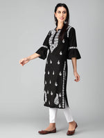 Load image into Gallery viewer, Seva Chikan Hand Embroidered Cotton Lucknowi Chikankari Kurta