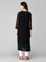 Load image into Gallery viewer, Seva Chikan Hand Embroidered Georgette Lucknowi Chikankari Kurta