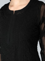 Load image into Gallery viewer, Seva Chikan Hand Embroidered Georgette Lucknowi Chikankari Kurta