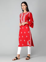 Load image into Gallery viewer, Seva Chikan Hand Embroidered Cotton Lucknowi Chikankari Kurta