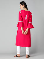 Load image into Gallery viewer, Seva Chikan Hand Embroidered Cotton Lucknowi Chikankari Kurta