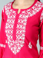 Load image into Gallery viewer, Seva Chikan Hand Embroidered Cotton Lucknowi Chikankari Kurta