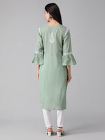 Load image into Gallery viewer, Seva Chikan Hand Embroidered Cotton Lucknowi Chikankari Kurta