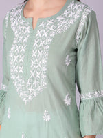 Load image into Gallery viewer, Seva Chikan Hand Embroidered Cotton Lucknowi Chikankari Kurta
