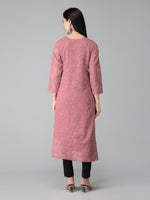 Load image into Gallery viewer, Seva Chikan Hand Embroidered Georgette Lucknowi Chikankari Kurta