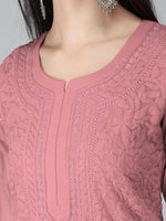 Load image into Gallery viewer, Seva Chikan Hand Embroidered Georgette Lucknowi Chikankari Kurta