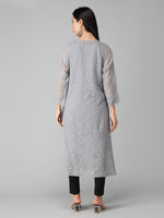 Load image into Gallery viewer, Seva Chikan Hand Embroidered Georgette Lucknowi Chikankari Kurta
