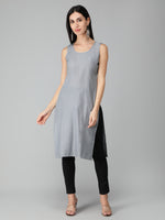 Load image into Gallery viewer, Seva Chikan Hand Embroidered Georgette Lucknowi Chikan Kurti With Slip