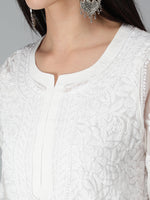 Load image into Gallery viewer, Seva Chikan Hand Embroidered Georgette Lucknowi Chikankari Kurta