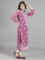 Load image into Gallery viewer, Seva Chikan Hand Embroidered Georgette Lucknowi Chikan Kurti With Slip