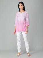 Load image into Gallery viewer, Seva Chikan Hand Embroidered Rayon Lucknowi Chikan Top