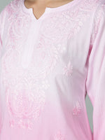 Load image into Gallery viewer, Seva Chikan Hand Embroidered Rayon Lucknowi Chikan Top