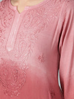 Load image into Gallery viewer, Seva Chikan Hand Embroidered Rayon Lucknowi Chikan Top