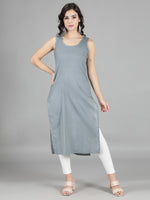 Load image into Gallery viewer, Seva Chikan Hand Embroidered  Georgette Lucknowi Chikankari kurta with Slip