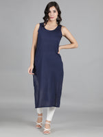 Load image into Gallery viewer, Seva Chikan Hand Embroidered  Georgette Lucknowi Chikankari kurta with Slip