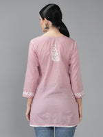 Load image into Gallery viewer, Seva Chikan Hand Embroidered Cotton Lucknowi Chikan Top