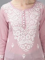 Load image into Gallery viewer, Seva Chikan Hand Embroidered Cotton Lucknowi Chikan Top