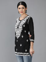 Load image into Gallery viewer, Seva Chikan Hand Embroidered Cotton Lucknowi Chikan Top