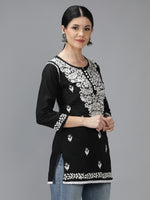 Load image into Gallery viewer, Seva Chikan Hand Embroidered Cotton Lucknowi Chikan Top