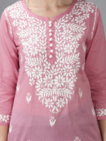 Load image into Gallery viewer, Seva Chikan Hand Embroidered Cotton Lucknowi Chikan Top